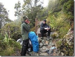 Rast auf dem Routeburn Track